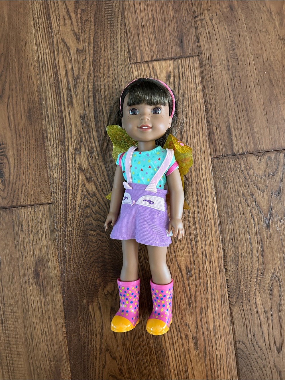 American Girl WellieWishers Ashlyn 14.5” Doll w/Fox Outfit, Boots Fairy Wings